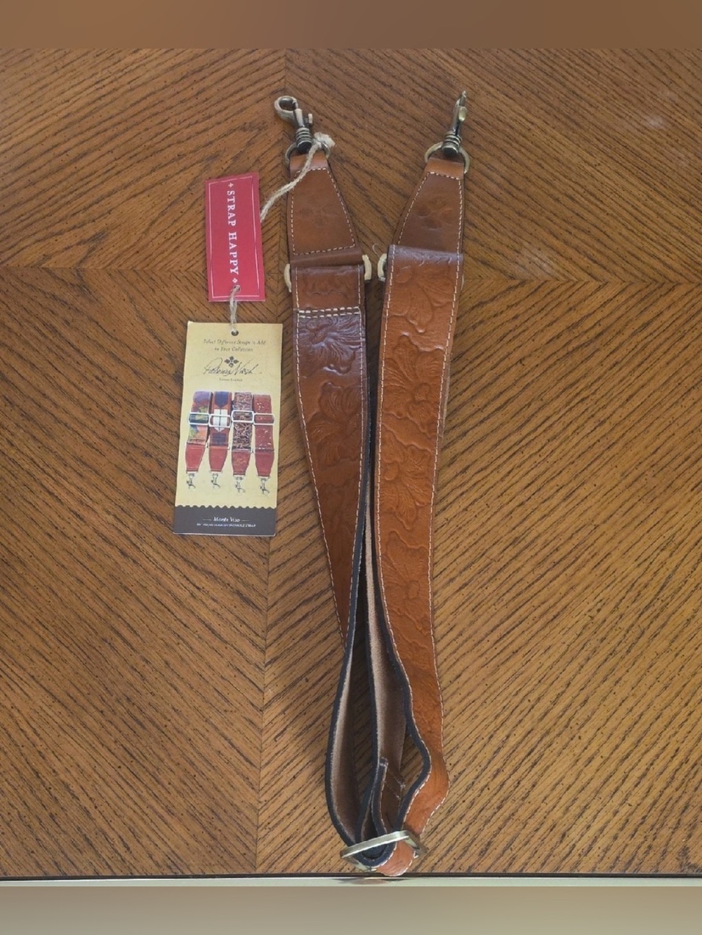 NWT-🦋-Patricia Nash Brown 
60” adjustable crossbody guitar straps
💯 % Leather.